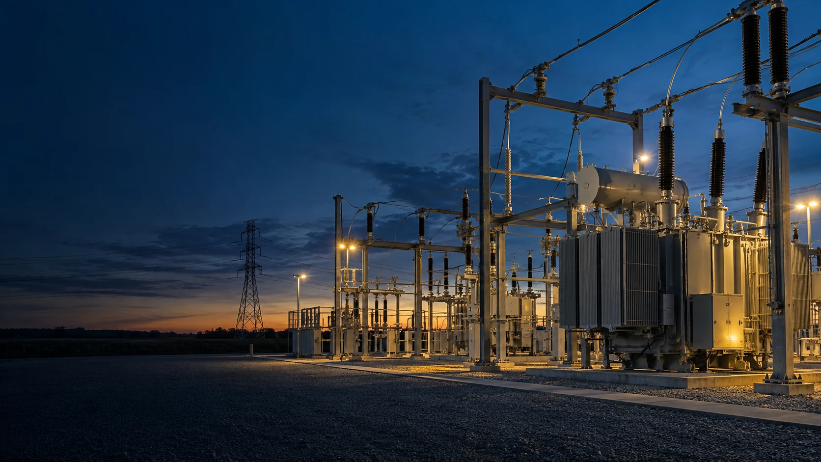 Illustrative energy industrial scene