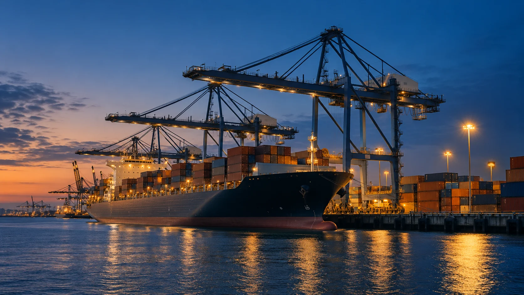 Illustrative marine industrial scene
