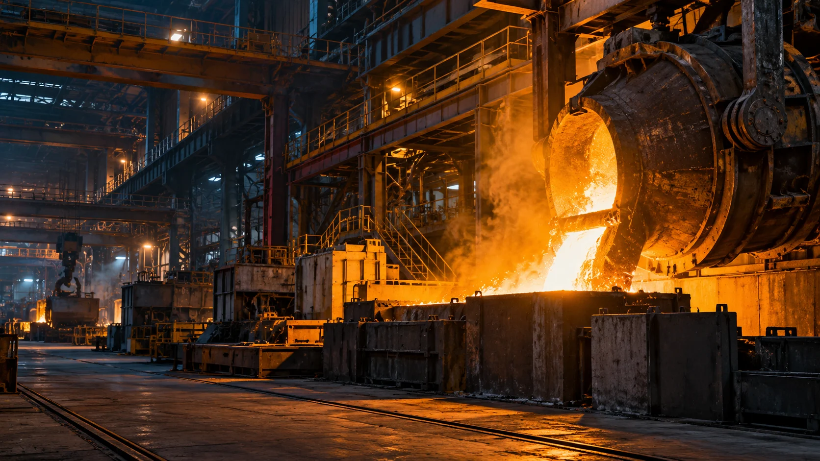 Illustrative steel industrial scene